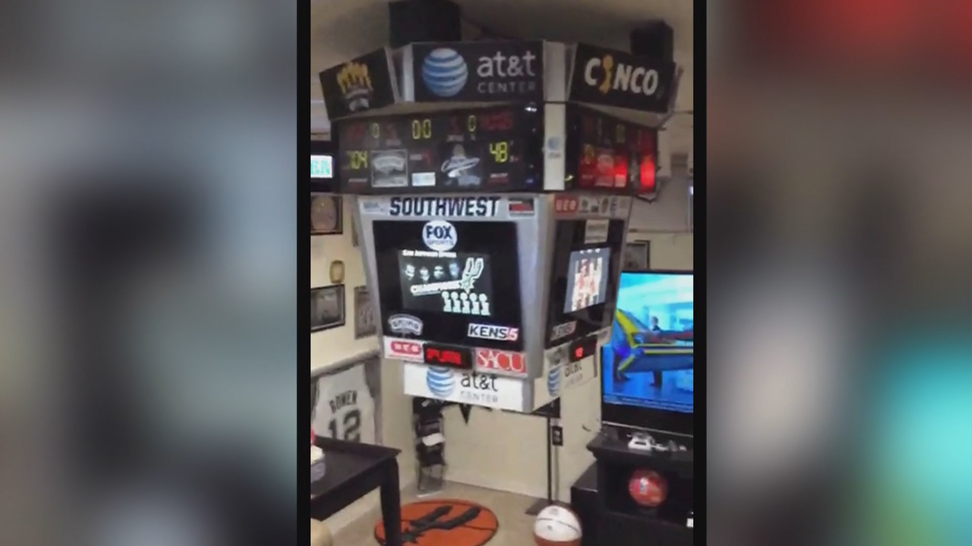 Spurs superfan builds legendary man cave in St. Louis